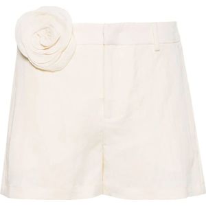 Blumarine, Korte broeken, Dames, Wit, S, Witte Shorts