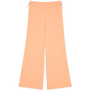 Patrizia Pepe, Broeken, Dames, Roze, M, Broek met elastische taille