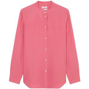 Marc O'Polo, Blouses & Shirts, Dames, Roze, 3Xl, Linnen, Linnen blouse regular