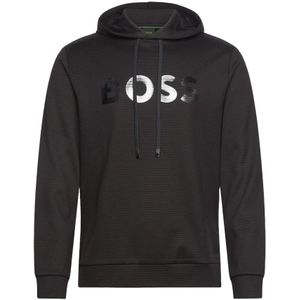 Hugo Boss, Sweatshirts & Hoodies, Heren, Zwart, S, Katoen, Zwart Pak met Hoodie
