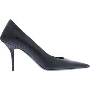 Balenciaga, Schoenen, Dames, Zwart, 37 EU, Square Knife Pump