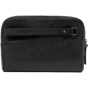 The Bridge, Tassen, Heren, Zwart, ONE Size, Leer, Elegante Clutch Damiano