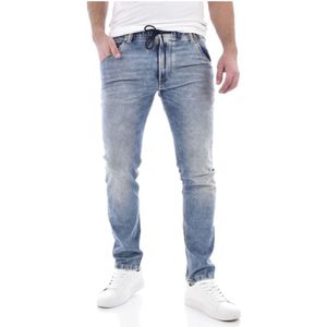 Diesel, Jeans, Heren, Blauw, W34 L32, Katoen, Slim-fit Jeans