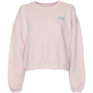 American Vintage, Sweatshirts & Hoodies, Dames, Roze, S, Katoen, Zacht Cropped Sweatshirt Izubird Izu 03A
