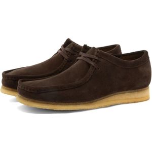 Clarks, Schoenen, Heren, Bruin, 42 1/2 EU, Wol, Wallabee -schoenen