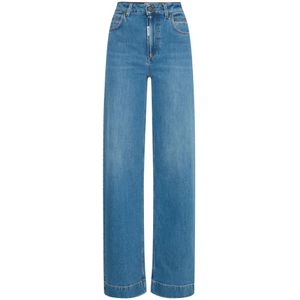 Ball, Jeans, Dames, Blauw, W26 L30, Denim, Hoge taille Stonewash Jeans met Flare