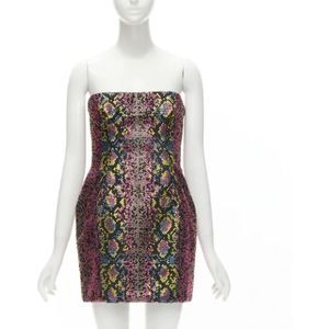 Versace Pre-owned, Pre-owned, Dames, Roze, S, Polyester, Pre-owned Polyester dresses