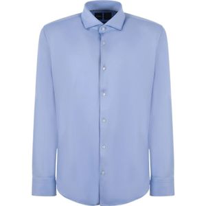 Hugo Boss, Klassieke Kraag Shirt Blauw, Heren, Maat:4XL