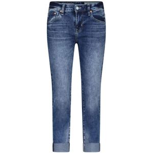 Adriano Goldschmied, Jeans, Dames, Blauw, W30, Denim, Trendy Slim-Fit Cropped Jeans