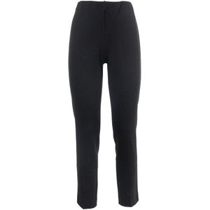 Le Tricot Perugia, Gebreide broek met elastische taille Zwart, Dames, Maat:S