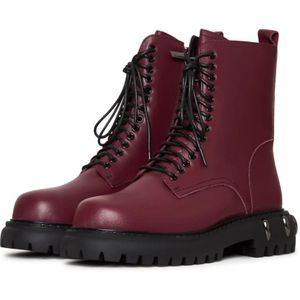 Cesare Gaspari, Schoenen, Dames, Rood, 37 EU, Veters Winter Enkellaarzen