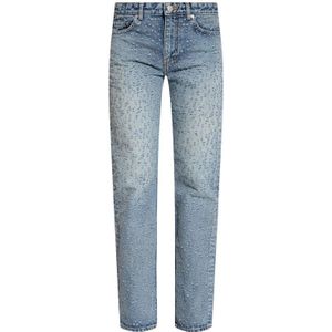 Balenciaga, Jeans, Dames, Blauw, W27, Rechte spijkerbroek