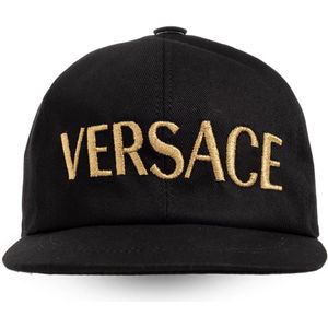 Versace, Accessoires, Heren, Zwart, S, Baseball cap with logo
