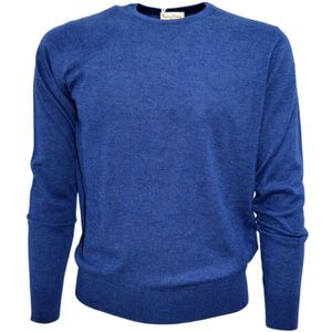 Cashmere Company, Truien, Heren, Blauw, 4Xl, Wol, Jersey