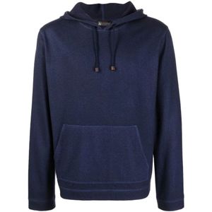 Colombo, Sweatshirts & Hoodies, Heren, Blauw, M, Kasjmier, Colombo Sweaters Blue