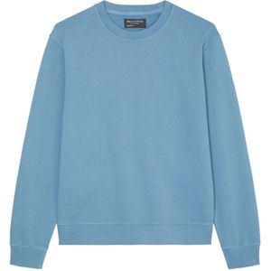Marc O'Polo, Sweatshirts & Hoodies, Heren, Blauw, XL, Katoen, Sweatshirt normaal