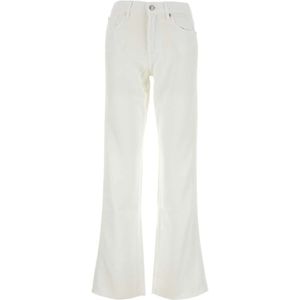 7 For All Mankind, Witte Tess Broek Wit, Dames, Maat:W25