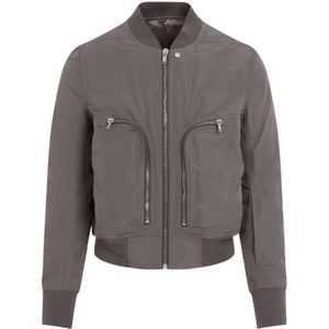 Rick Owens, Bauhaus Flight Bomber Jas Grijs, Heren, Maat:L