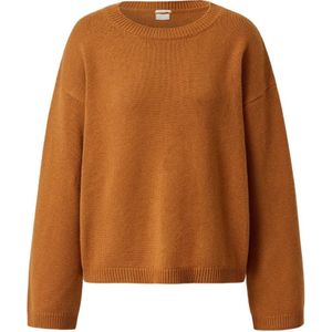 Massimo Alba, Truien, Dames, Oranje, XS, Kasjmier, Luxe Cashmere Crewneck Sweater