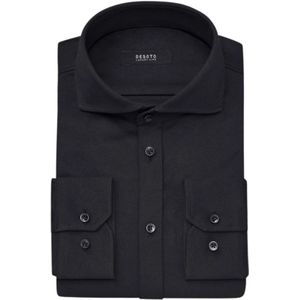 Desoto, Zwarte overhemden met lange mouwen Zwart, Heren, Maat:S