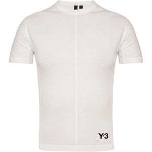 Y-3, Blouses & Shirts, Dames, Wit, S, Katoen, Top met logo