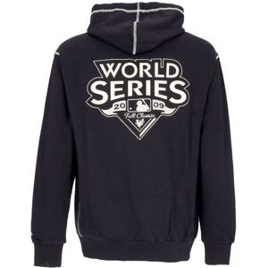 New Era, Sweatshirts & Hoodies, Heren, Blauw, S, Katoen, MLB World Series Oversize Hoodie