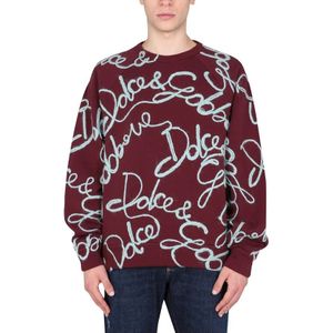 Dolce & Gabbana, Sweatshirts & Hoodies, Heren, Rood, L, Sweatshirt