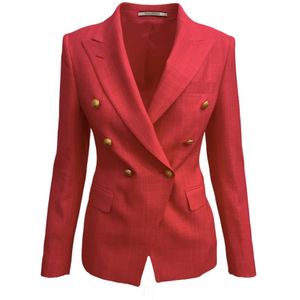 Tagliatore, Alicya Blazer met Gouden Knopen Roze, Dames, Maat:XS