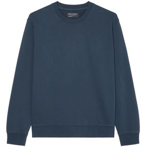 Marc O'Polo, Sweatshirts & Hoodies, Heren, Blauw, 3Xl, Katoen, Sweatshirt regular