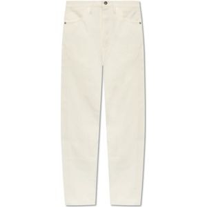 Jil Sander, Jeans, Dames, Wit, W27, High-waisted jeans