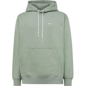 Nike, Sweatshirts & Hoodies, Heren, Groen, M, Katoen, Hoodie in effen kleur met uitlopende mouwen