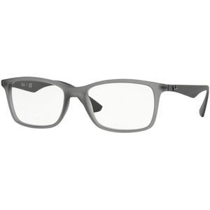 Ray-Ban, Accessoires, Heren, Grijs, 56 MM, Stijlvolle grijze matte plastic bril