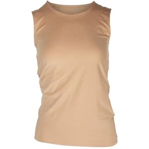 Jil Sander Pre-owned, Pre-owned, Dames, Beige, S, Polyester, Pre-owned Polyester tops