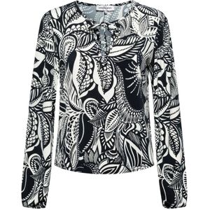 &Co Woman, Tops, Dames, Zwart, M, Polyester, Andco woman liana arty leave