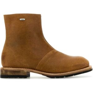 Our Legacy, Schoenen, Heren, Bruin, 42 EU, Motor Camel Leren Enkellaarzen