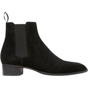 Scarosso, Schoenen, Heren, Zwart, 48 EU, Suède, Axel Zwart Suède Chelsea Boot