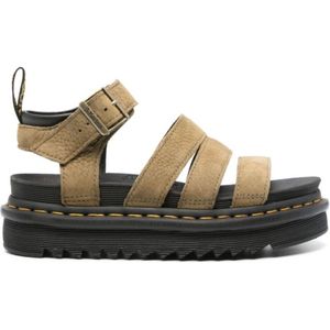 Dr. Martens, Schoenen, Dames, Groen, 37 EU, Flat Sandalen