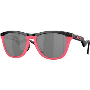 Oakley, Accessoires, Heren, Zwart, 55 MM, Frogskins Hybrid Zonnebril Zwart/Roze Neon