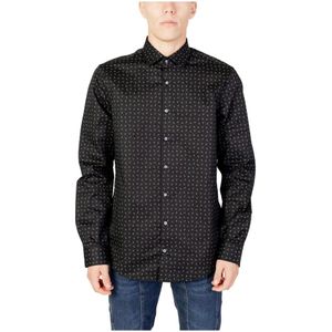 Calvin Klein, Klassieke Geruite Knoopsluiting Shirt Veelkleurig, Heren, Maat:L