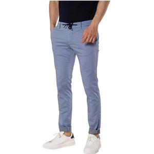 Mason's, Slim-fit Broeken Blauw, Heren, Maat:M