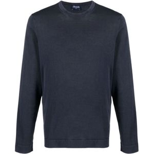 Drumohr, Sweatshirts Blauw, Heren, Maat:XL