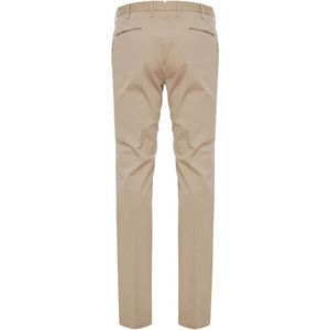 Incotex, Broeken, Heren, Beige, M, Katoen, Katoenen broek met zij- en achterzakken