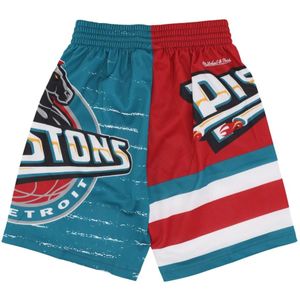 Mitchell & Ness, Sport, Heren, Veelkleurig, M, Polyester, Detroit Pistons Basketbalshorts