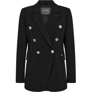 MOS Mosh, Jassen, Dames, Zwart, M, Polyester, Klassieke Blazer met Zakken