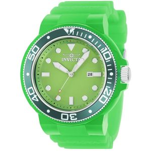 Invicta Watches, Accessoires, Heren, Groen, ONE Size, Pro Diver Kwarts Horloge Groene Wijzerplaat