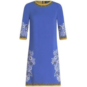 Etro, X0883 Jurk Blauw, Dames, Maat:2XS