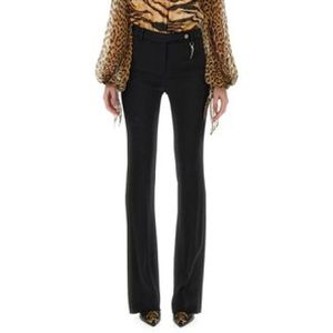 Roberto Cavalli, Zwarte Broek - Stijlvol Model Zwart, Dames, Maat:XS