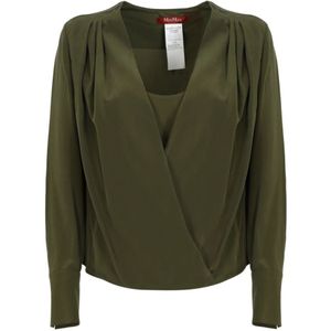 Max Mara Studio, Blouses Groen, Dames, Maat:M