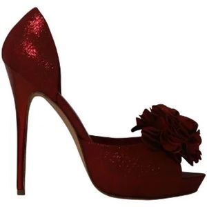 Alexander McQueen Pre-owned, Pre-owned, Dames, Rood, 36 EU, Tweedehands leren hakken