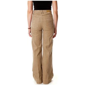 Armedangels, Broeken, Dames, Beige, W32 L34, Corduroy Wide Leg High Waist Pants